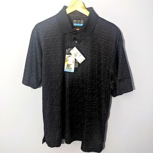 PGA Tour Men's Polo Shirt Black - Size L